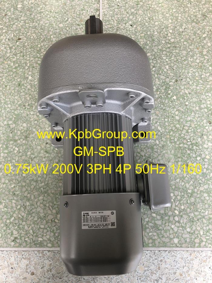 MITSUBISHI Geared Motor GM-SPB, 0.75kW 200V 3PH 4P 50Hz 1/160 MITSUBISHI GM-SPB,  0.75kW 200V 3PH 4P 50Hz 1/160 279405