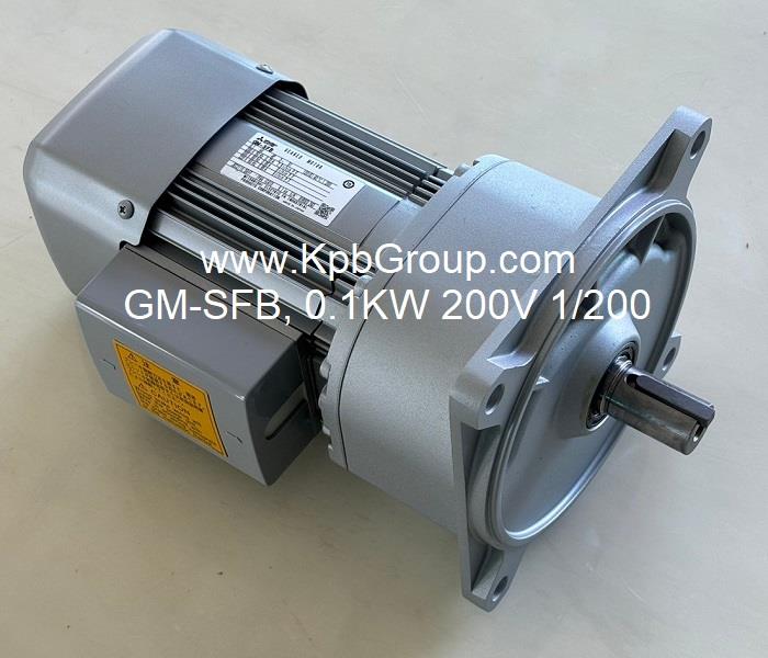 MITSUBISHI Geared Motor GM-SFB, 0.1kW 200V 3PH 4P 50Hz 1/200 MITSUBISHI GM- SFB, 0.1kW 200V 3PH 4P 50Hz 1/200 297339